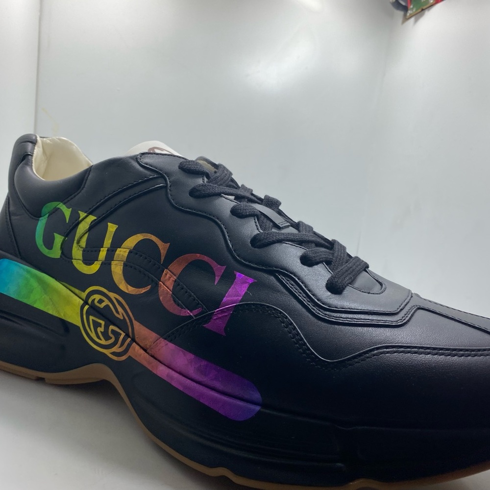 Brand New Mens Black Gucci size 12.5 sneakers